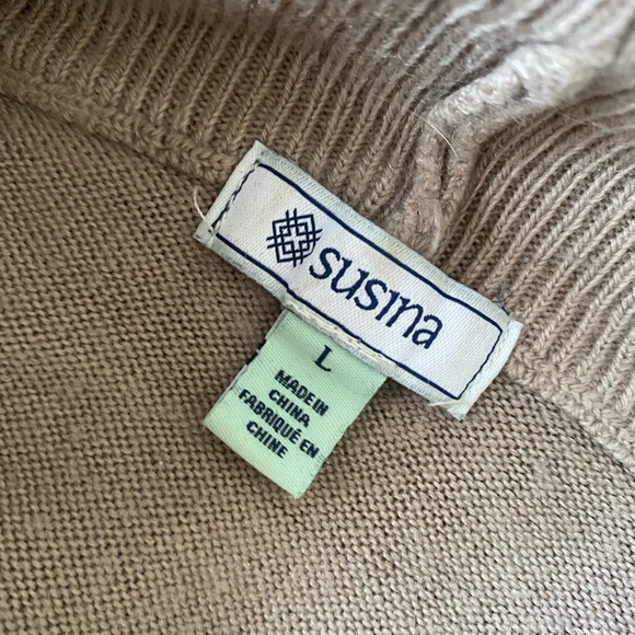 ⏰ Susina - Turtleneck Cowl Dropshoulder Sweater - L - Picture 2 of 6